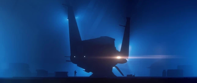 Silhouette du Clipper à la CitizenCon 2954