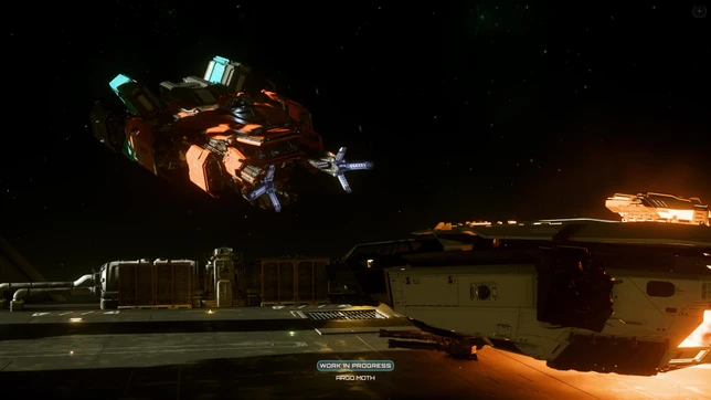 Un MOTH devant un Asgard détruit